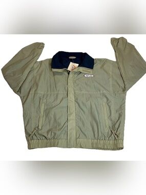 Vintage Fahrenheit Salt Lake City  Beige Nylon Jacket 90s  Mens Size Large
